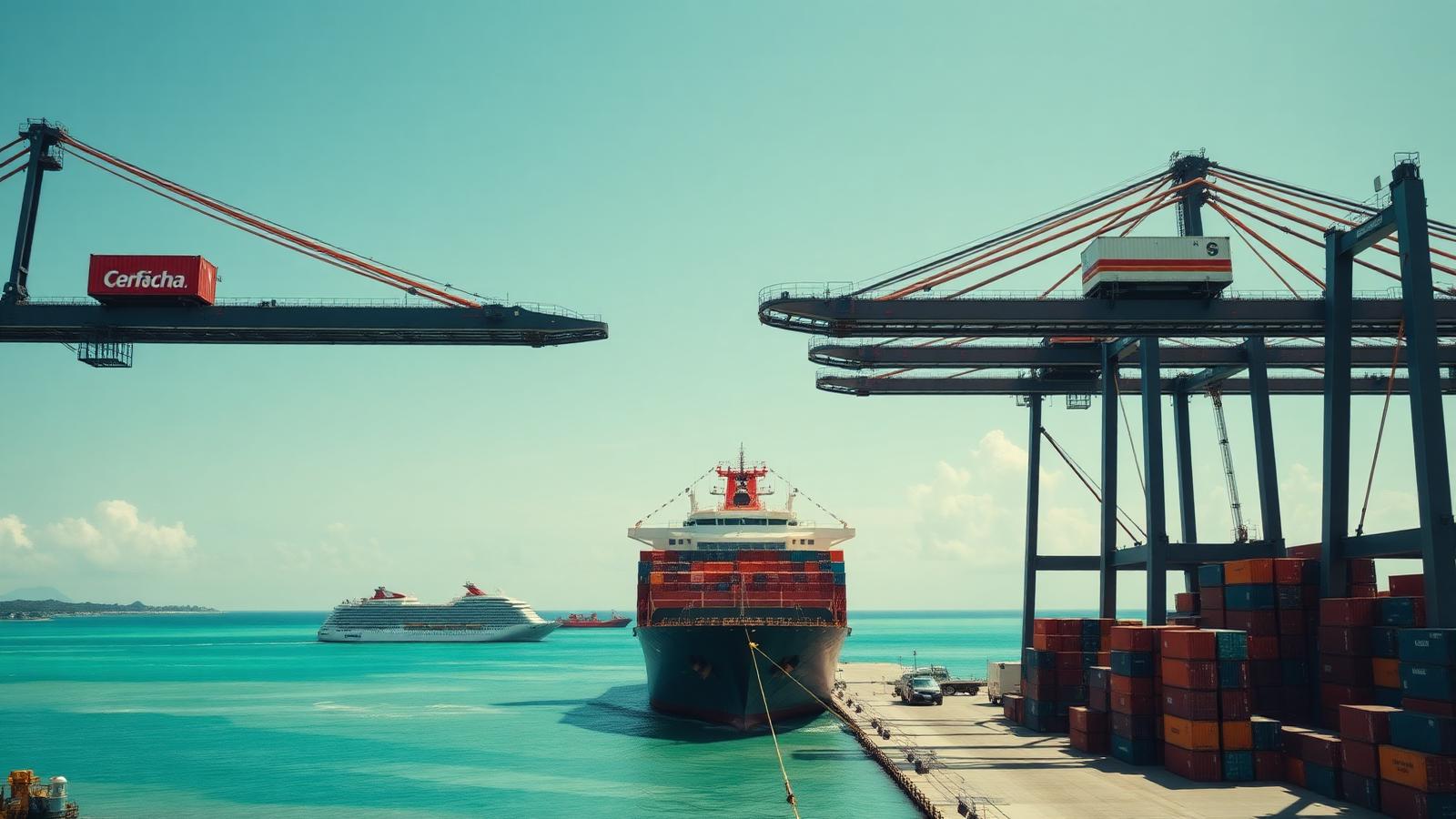 Aerial view of Caribbean islands representing the region's place in the global economy.